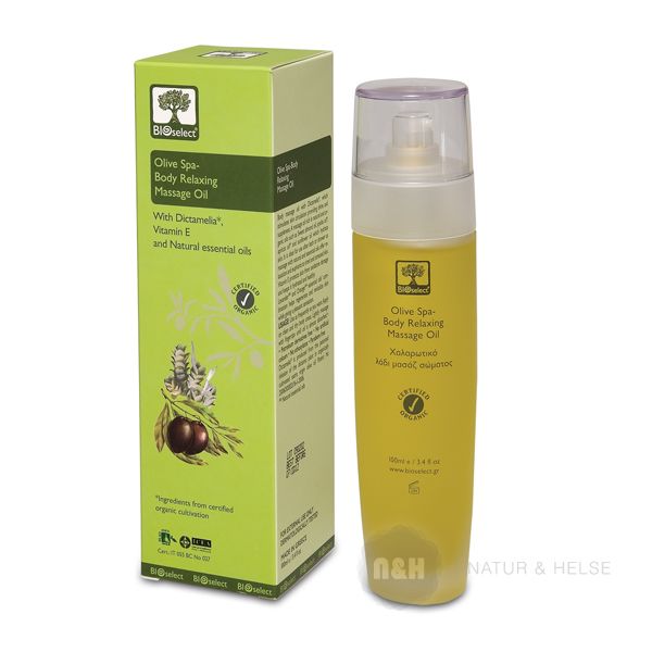 Olive Spa Body Relaxing Massage Oil Bioselect �kologisk